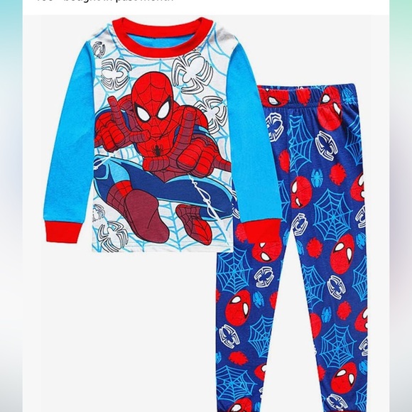 Spider man pjs Ordered 2 sets, return date passed. Brand new. Size 5T - Picture 3 of 3